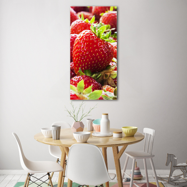 Cuadro decorativo en cristal con canto pulido vertical fresas