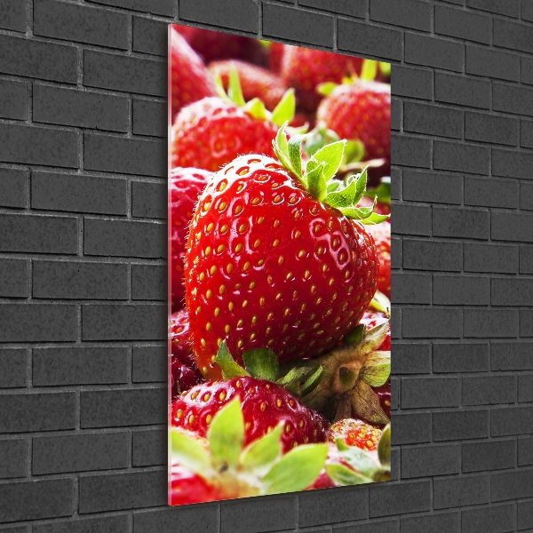 Cuadro decorativo en cristal con canto pulido vertical fresas