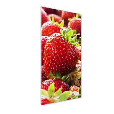 Cuadro decorativo en cristal con canto pulido vertical fresas
