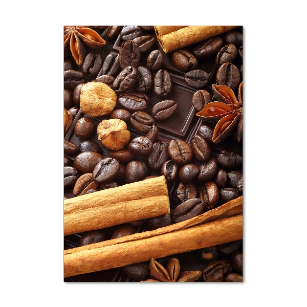 Fotocuadro de cristal elegante para hogar vertical Chocolate oscuro