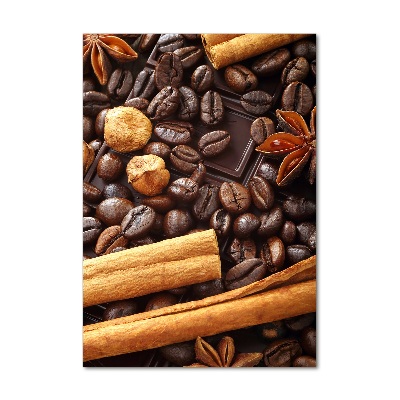 Fotocuadro de cristal elegante para hogar vertical Chocolate oscuro