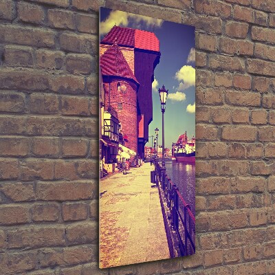 Fotocuadro de cristal elegante para hogar vertical Gdansk, Polonia