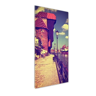 Fotocuadro de cristal elegante para hogar vertical Gdansk, Polonia