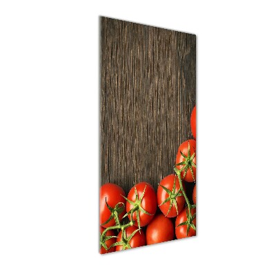 Cuadro de vidrio templado 4mm para pared vertical Tomates