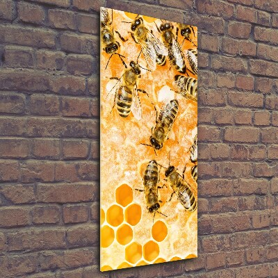 Fotocuadro de cristal elegante para hogar vertical Abejas obreras