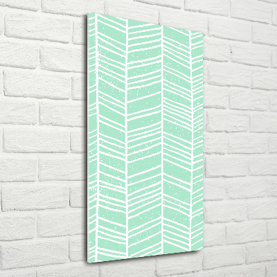 Foto obraz szkło hartowane pionowy Jodełka wzór