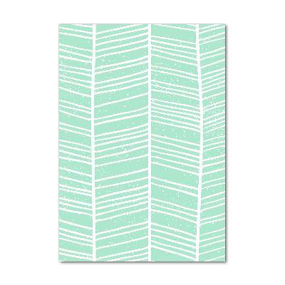 Fotocuadro de cristal elegante para hogar vertical Patrón de espiga