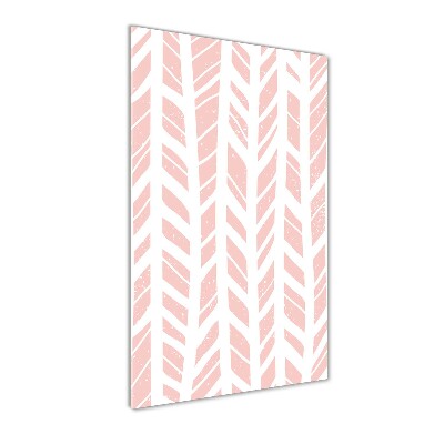 Cuadro de cristal moderno efecto brillo vertical Patrón de espiga