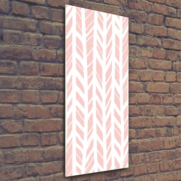 Foto obraz szkło hartowane pionowy Jodełka wzór