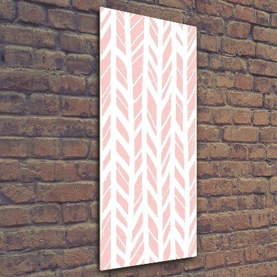 Cuadro de cristal moderno efecto brillo vertical Patrón de espiga