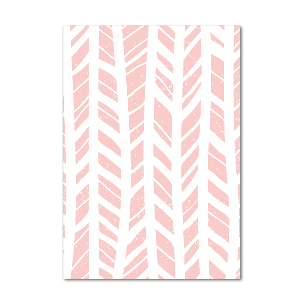 Cuadro de cristal moderno efecto brillo vertical Patrón de espiga