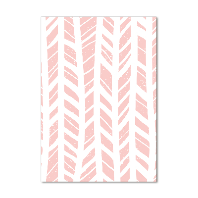 Cuadro de cristal moderno efecto brillo vertical Patrón de espiga