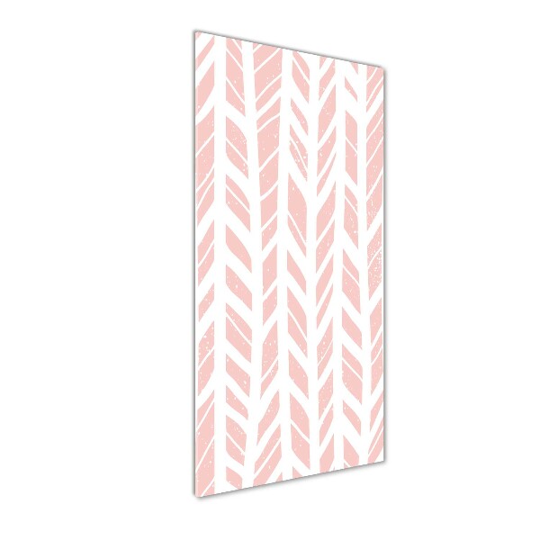 Cuadro de cristal moderno efecto brillo vertical Patrón de espiga