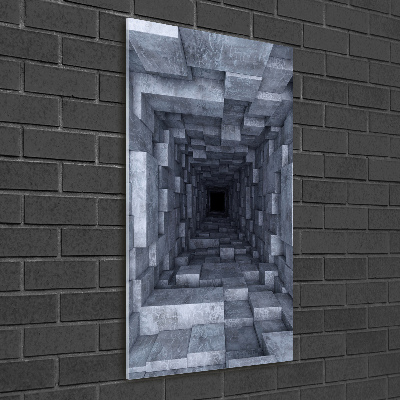 Fotoobraz szklany na ścianę do salonu pionowy Tunel