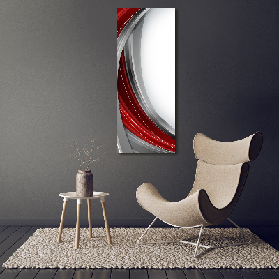 Cuadro de cristal moderno efecto brillo vertical Fondo de ondas