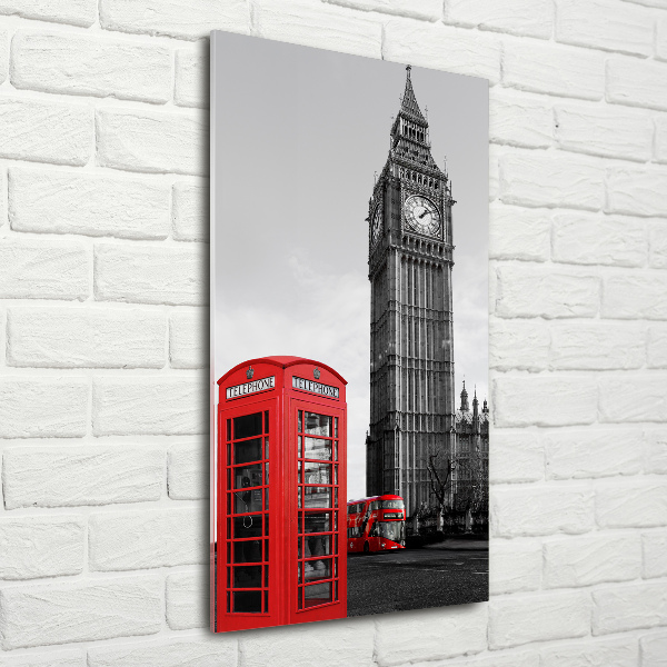 Fotocuadro de cristal elegante para hogar vertical Big Ben de Londres