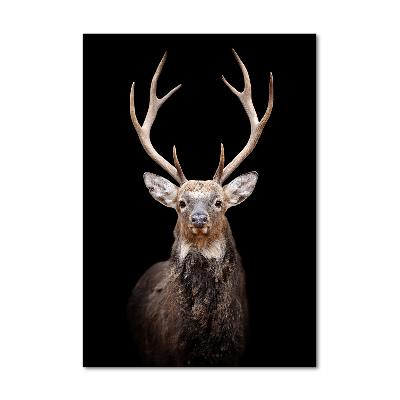 Fotoobraz szklany na ścianę do salonu pionowy Jeleń