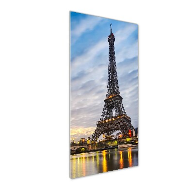 Cuadro de vidrio templado 4mm para pared vertical Torre Eiffel de París