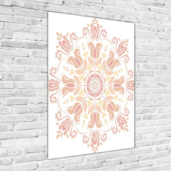 Cuadro de vidrio templado 4mm para pared vertical Patrón oriental