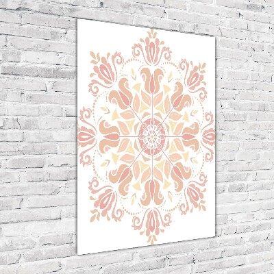 Cuadro de vidrio templado 4mm para pared vertical Patrón oriental