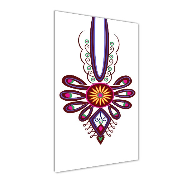 Foto obraz na szkle pionowy Polski wzór ludowy