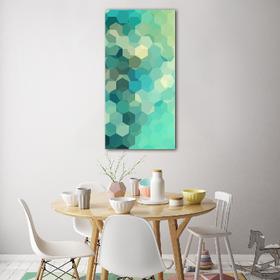 Cuadro de vidrio templado 4mm para pared vertical Fondo abstracto