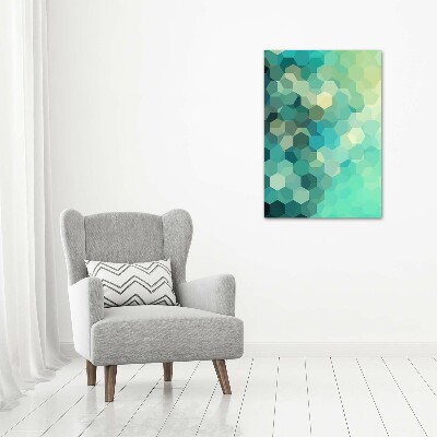 Cuadro de vidrio templado 4mm para pared vertical Fondo abstracto