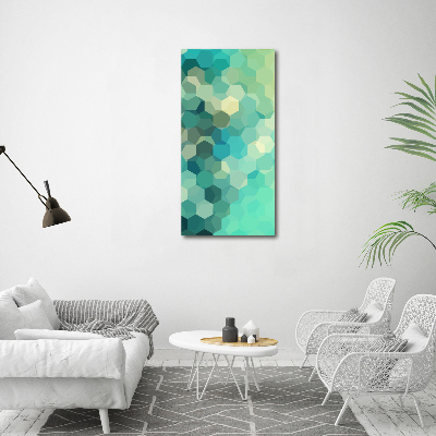 Cuadro de vidrio templado 4mm para pared vertical Fondo abstracto