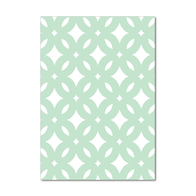 Fotocuadro de cristal elegante para hogar vertical Fondo geométrico