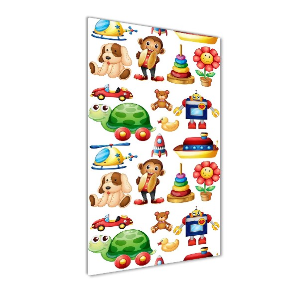 Cuadro de vidrio templado 4mm para pared vertical Juguetes