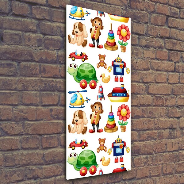 Cuadro de vidrio templado 4mm para pared vertical Juguetes