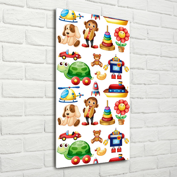 Cuadro de vidrio templado 4mm para pared vertical Juguetes