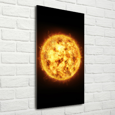 Cuadro de vidrio templado 4mm para pared vertical Sol