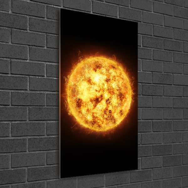 Cuadro de vidrio templado 4mm para pared vertical Sol