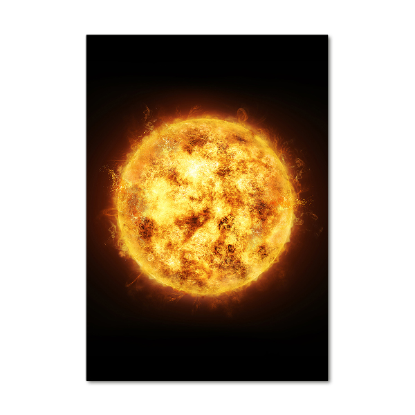 Cuadro de vidrio templado 4mm para pared vertical Sol