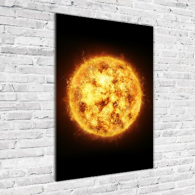 Cuadro de vidrio templado 4mm para pared vertical Sol