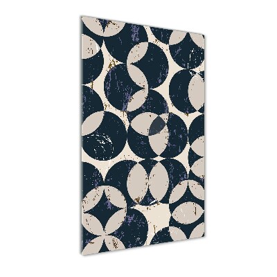 Cuadro de vidrio templado 4mm para pared vertical Fondo geométrico