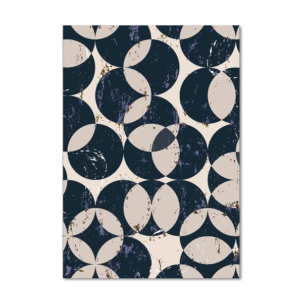 Cuadro de vidrio templado 4mm para pared vertical Fondo geométrico