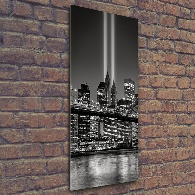 Cuadro de vidrio templado 4mm para pared vertical Manhattan Nueva York