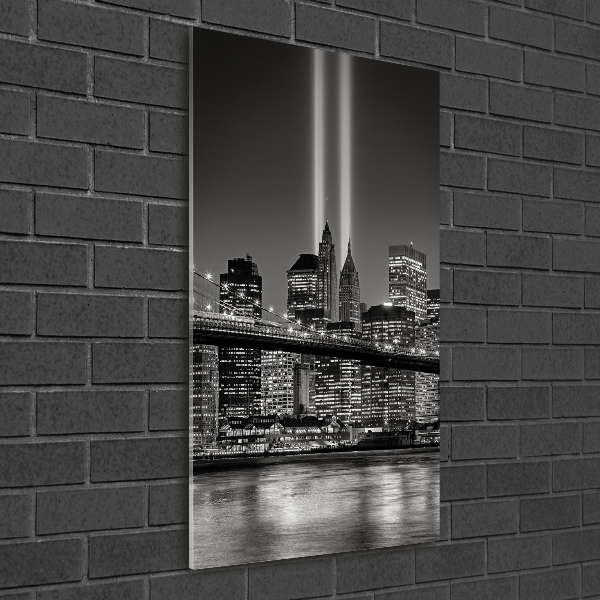 Cuadro de vidrio templado 4mm para pared vertical Manhattan Nueva York