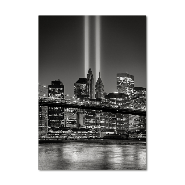 Cuadro de vidrio templado 4mm para pared vertical Manhattan Nueva York