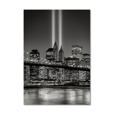 Cuadro de vidrio templado 4mm para pared vertical Manhattan Nueva York