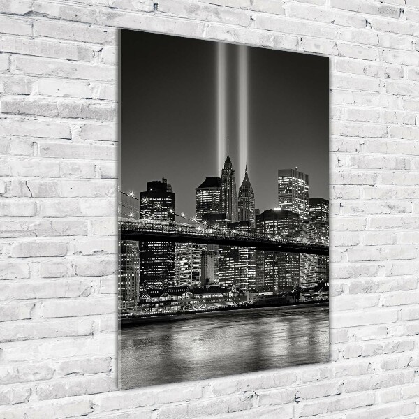Cuadro de vidrio templado 4mm para pared vertical Manhattan Nueva York