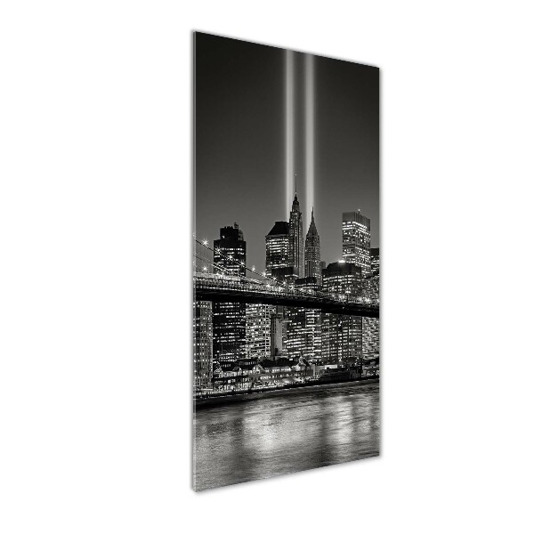 Cuadro de vidrio templado 4mm para pared vertical Manhattan Nueva York