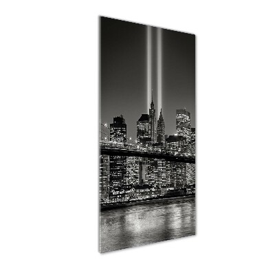 Cuadro de vidrio templado 4mm para pared vertical Manhattan Nueva York
