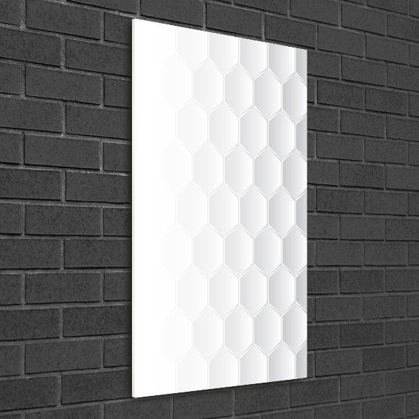 Cuadro de cristal moderno efecto brillo vertical Fondo geométrico