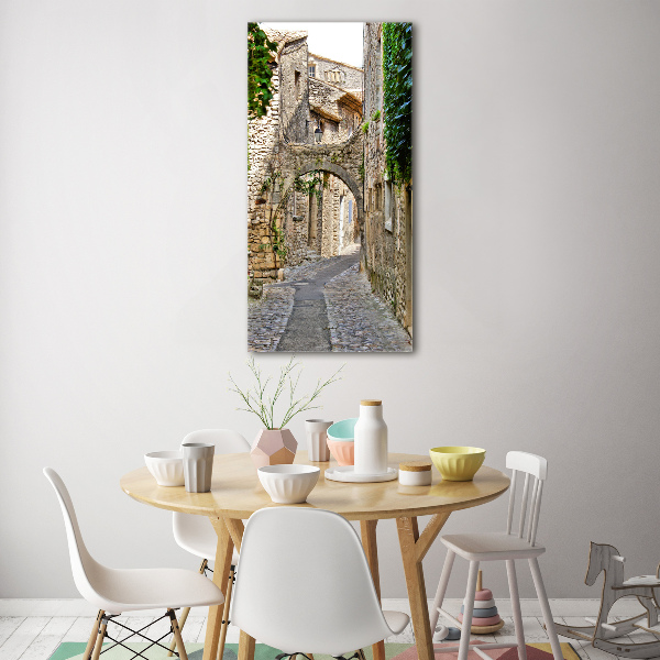 Fotocuadro de cristal elegante para hogar vertical Provenza Francia