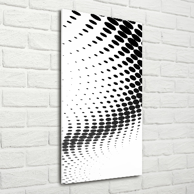 Fotocuadro de cristal elegante para hogar vertical Fondo geométrico