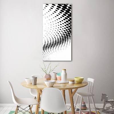Fotocuadro de cristal elegante para hogar vertical Fondo geométrico