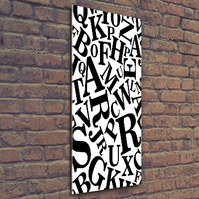 Foto-obraz zdjęcie na szkle pionowy Alfabet